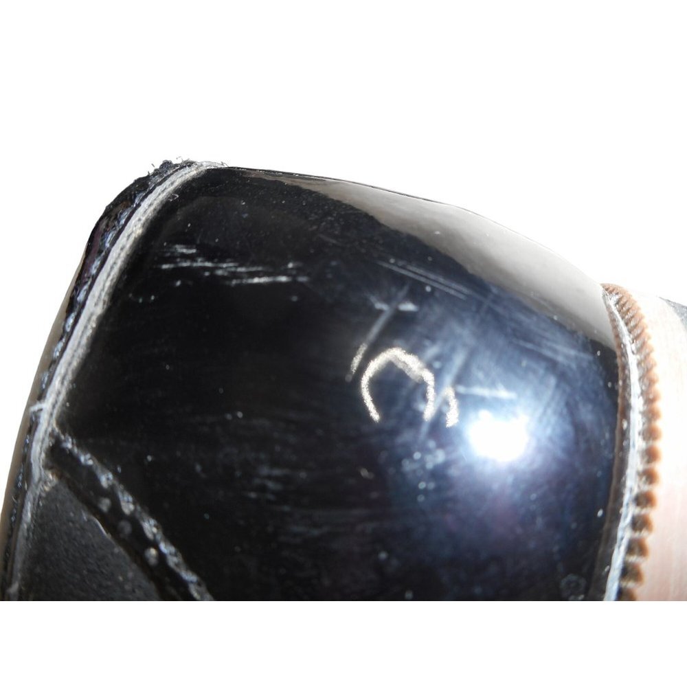 Naturalizer ZOREN Womens Black Penny Loafers Microfiber/Patent Wedge Sz 9M - Picture 4 of 8